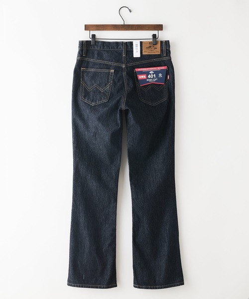EDWIN(エドウィン)の「【EDWIN/エドウィン】【驚異の脚長・スタイルアップ】401 ブーツカット ワンウォッシュ フレアデニム 日本製(デニムパンツ・メンズ・ワンウォッシュ・30inch/29inch/28inch/27inch/31inch/32inch/33inch/34inch)」の3枚目の写真