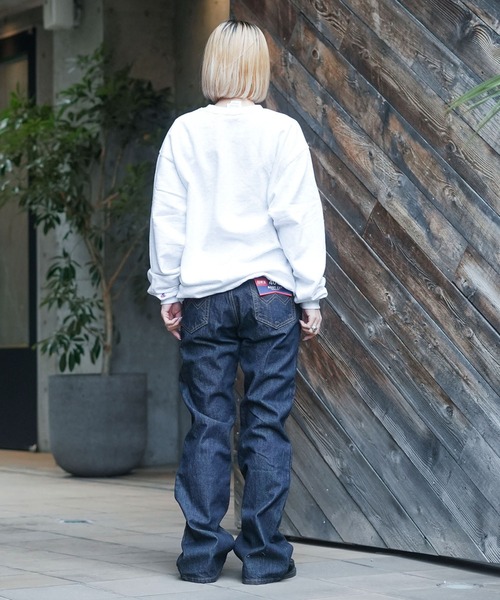 EDWIN(エドウィン)の「【EDWIN/エドウィン】【驚異の脚長・スタイルアップ】401 ブーツカット ワンウォッシュ フレアデニム 日本製(デニムパンツ・メンズ・ワンウォッシュ・30inch/29inch/28inch/27inch/31inch/32inch/33inch/34inch)」の12枚目の写真