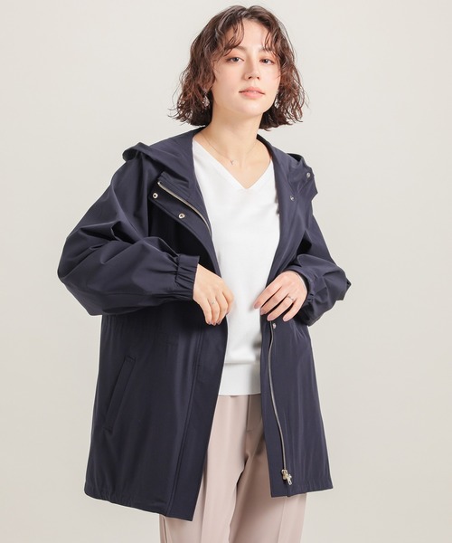 セール】【非フッ素撥水加工・UVカット】撥水加工フードブルゾン