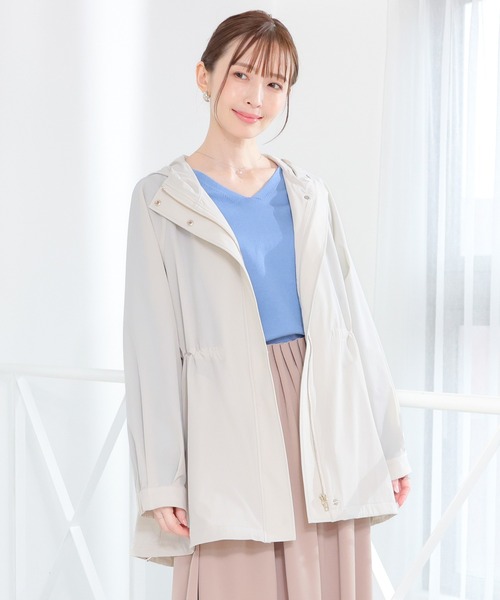 非フッ素撥水加工・UVカット】撥水加工フードブルゾン（ブルゾン