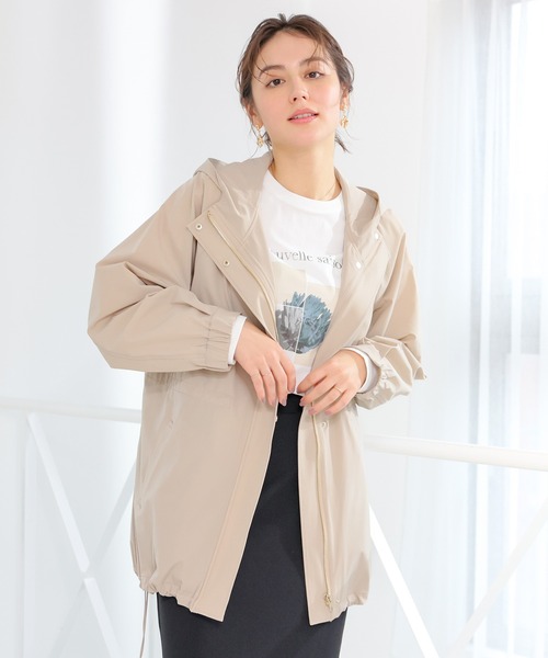 非フッ素撥水加工・UVカット】撥水加工フードブルゾン（ブルゾン