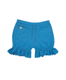 SETSETSET（セットセットセット）の「RUFFLE EDGE SHORTS WITH SEASHELL BLUE（その他パンツ）」