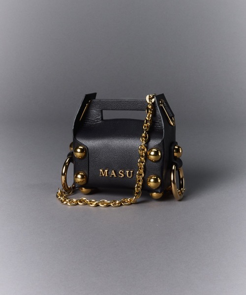 MASU(エムエーエスユー)の「【M A S U】LEATHER CAKE BAG PETIT(ハンドバッグ・メンズ・ブラック/ブラウン/クリーム・FREE)」の2枚目の写真