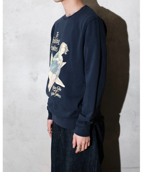 THRIFTY LOOK（スリフティールック）の「THRIFTY LOOK スリフティルック / THRIFTY"SMASHING PUMPKINS"SWEAT（スウェット・メンズ・ネイビー・LARGE/X-LARGE）」の3枚目の写真