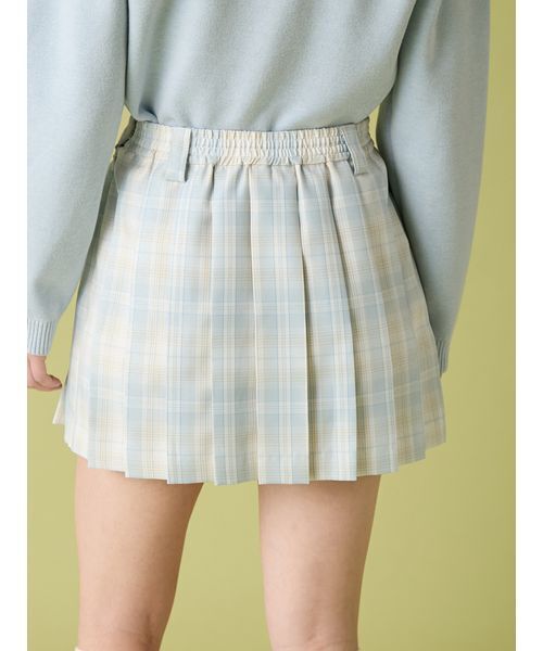 FURFUR（ファーファー）の「チェック柄プリーツミニスカート（スカート・レディース・ブラック/ライトブルー/ベージュ・F）」の15枚目の写真