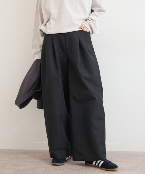 JOURNAL STANDARD relume(ジャーナルスタンダード レリューム)の「《追加》2タックワイドパンツ(チノパンツ・レディース・ブラック/ベージュ/カーキ・36/38)」の5枚目の写真