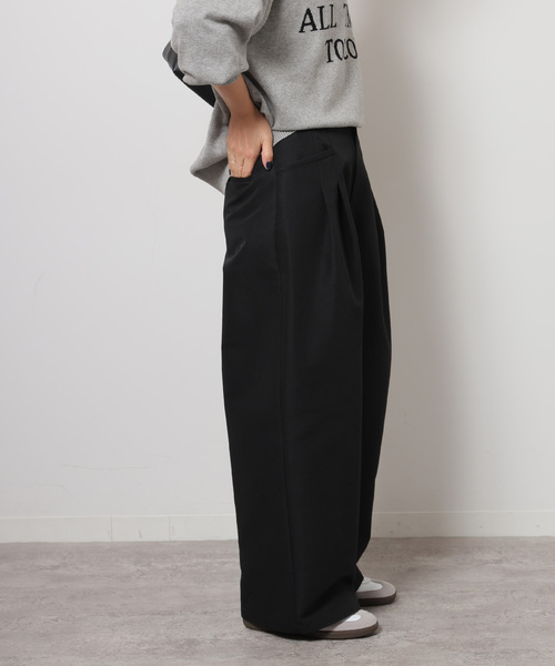 JOURNAL STANDARD relume(ジャーナルスタンダード レリューム)の「《追加》2タックワイドパンツ(チノパンツ・レディース・ブラック/ベージュ/カーキ・36/38)」の12枚目の写真