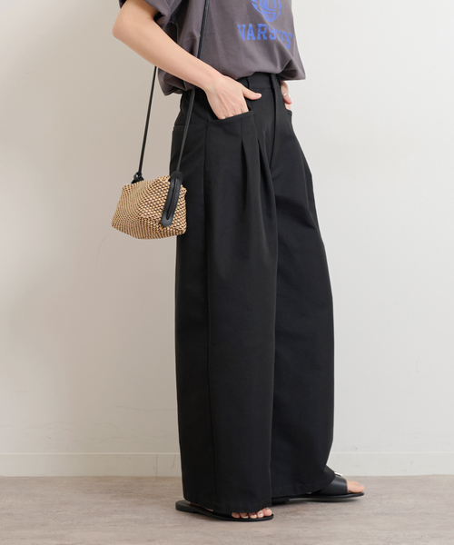 JOURNAL STANDARD relume(ジャーナルスタンダード レリューム)の「《追加》2タックワイドパンツ(チノパンツ・レディース・ブラック/ベージュ/カーキ・36/38)」の17枚目の写真