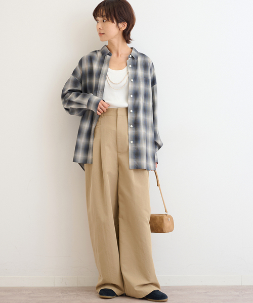 JOURNAL STANDARD relume(ジャーナルスタンダード レリューム)の「《追加》2タックワイドパンツ(チノパンツ・レディース・ブラック/ベージュ/カーキ・36/38)」の21枚目の写真