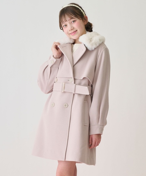 mezzo piano Junior（メゾピアノジュニア）の「フェイクファーつき