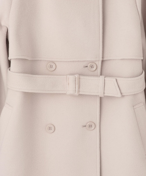 mezzo piano Junior(メゾピアノジュニア)の「フェイクファー衿つきミドルコート(ダッフルコート・キッズ・トップグレー/ライトベージュ/ネイビー・L:160cm/M:150cm/S:140cm)」の14枚目の写真