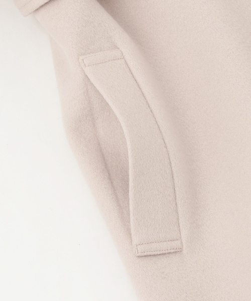 mezzo piano Junior(メゾピアノジュニア)の「フェイクファー衿つきミドルコート(ダッフルコート・キッズ・トップグレー/ライトベージュ/ネイビー・L:160cm/M:150cm/S:140cm)」の15枚目の写真