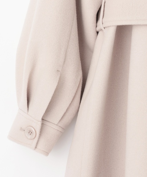 mezzo piano Junior(メゾピアノジュニア)の「フェイクファー衿つきミドルコート(ダッフルコート・キッズ・トップグレー/ライトベージュ/ネイビー・L:160cm/M:150cm/S:140cm)」の17枚目の写真