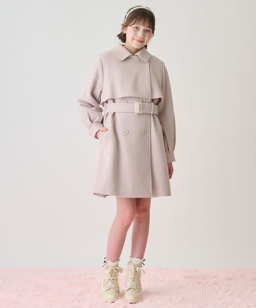 セール】フェイクファー衿つきミドルコート（ダッフルコート）｜mezzo