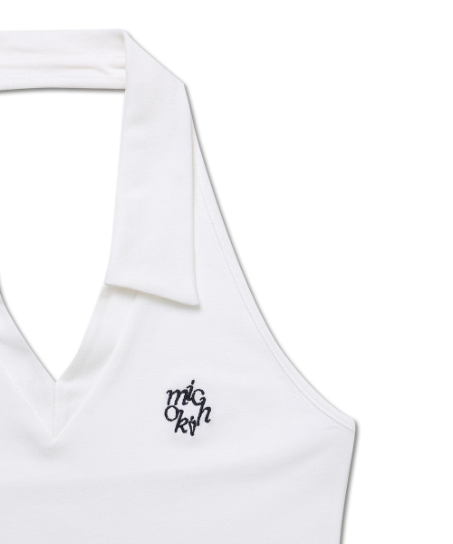 MICHIKO LONDON(ミチコ ロンドン)の「ホルターネックPKトップ アイボリー(Tシャツ/カットソー・レディース・その他・S/M)」の4枚目の写真