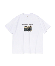 メモリーカメラ 半袖Tシャツ (ホワイト)