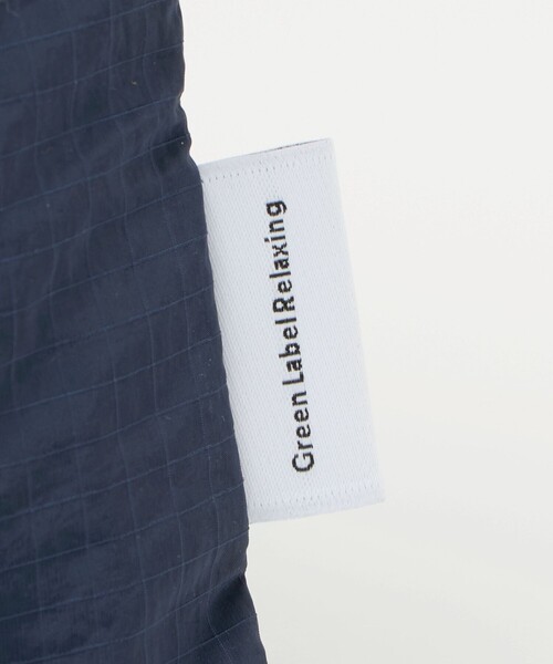 green label relaxing（グリーンレーベルリラクシング）の「巾着バッグ（大）（リップストック） / キッズ（トートバッグ・キッズ・ネイビー/グレー系・FREE）」の11枚目の写真