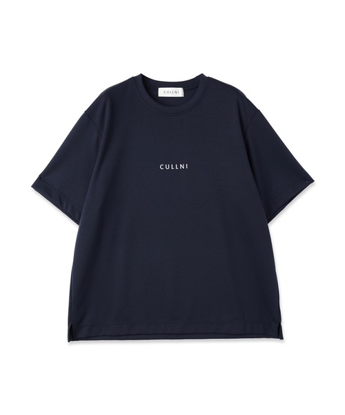 CULLNI（クルニ）の「CULLNI Logo Embroidery Short Sleeve Pullover（Tシャツ/カットソー・メンズ・ブラック/ダークブラウン/ホワイト/ネイビー/ベージュ/モカ・2/1/0）」の6枚目の写真