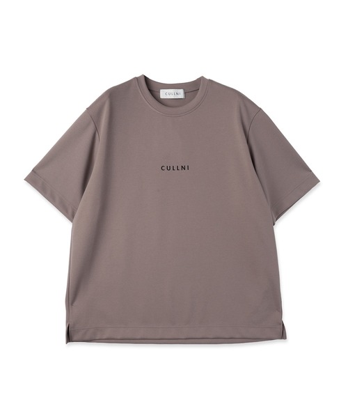 CULLNI（クルニ）の「CULLNI Logo Embroidery Short Sleeve Pullover（Tシャツ/カットソー・メンズ・ブラック/ダークブラウン/ホワイト/ネイビー/ベージュ/モカ・2/1/0）」の4枚目の写真