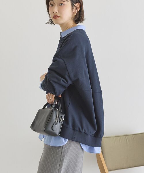 AMERICAN HOLIC（アメリカンホリック）の「コクーンスウェット（スウェット・レディース・ブラック/ネイビー/グレー系その他/ライトピンク・M/L）」の8枚目の写真