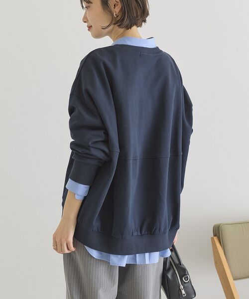 AMERICAN HOLIC（アメリカンホリック）の「コクーンスウェット（スウェット・レディース・ブラック/ネイビー/グレー系その他/ライトピンク・M/L）」の9枚目の写真