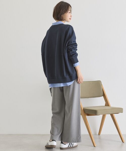 AMERICAN HOLIC（アメリカンホリック）の「コクーンスウェット（スウェット・レディース・ブラック/ネイビー/グレー系その他/ライトピンク・M/L）」の12枚目の写真