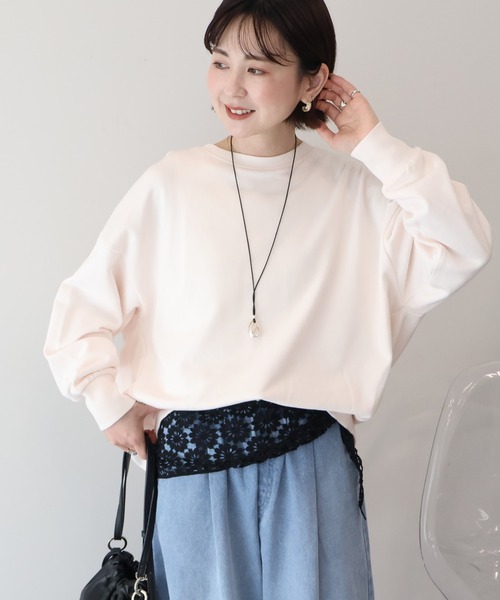 AMERICAN HOLIC（アメリカンホリック）の「コクーンスウェット（スウェット・レディース・ブラック/ネイビー/グレー系その他/ライトピンク・M/L）」の4枚目の写真