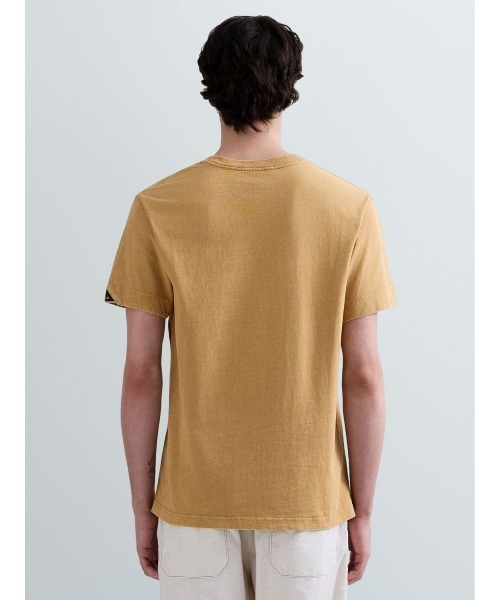 REPLAY(リプレイ)の「オープンエンドジャージーロゴTシャツ(Tシャツ/カットソー・メンズ・サンドベージュ/ダークブラック・SMALL/X-LARGE/LARGE/MEDIUM)」の8枚目の写真