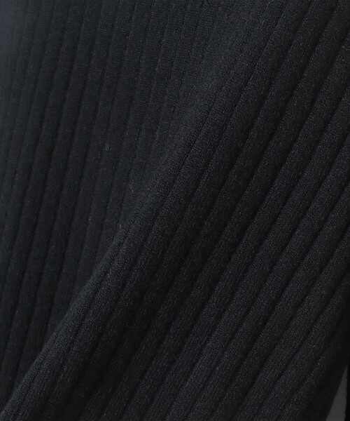 BEAMS HEART（ビームスハート）の「配色ラメフリル ニット プルオーバー（ニット/セーター・レディース・ネイビー/ブラック/オフホワイト・FREE）」の4枚目の写真