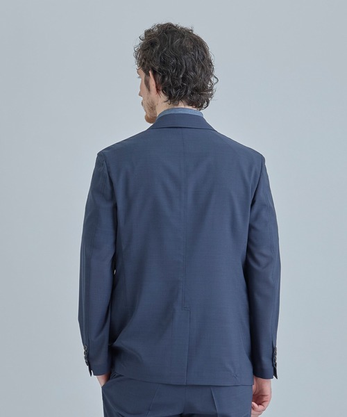 MEN'S BIGI(メンズビギ)の「【COLE HAAN/コール ハーン】別注 サマーサイロフィルウールピンチェックジャケット<通気性>(テーラードジャケット・メンズ・グレー/ネイビー・04/03/02/01)」の4枚目の写真