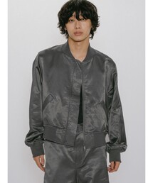 MIDIUMISOLID（ミディウミソリッド）の「MIDIUMISOLID Men’s ブリーチサテンMA-1（ダウンジャケット/コート）」