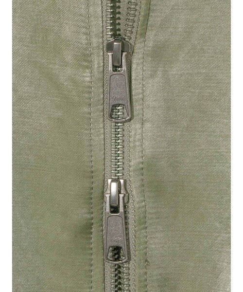MIDIUMISOLID（ミディウミソリッド）の「MIDIUMISOLID Men’s ブリーチサテンMA-1（ダウンジャケット/コート・メンズ・ブラック/カーキ・48）」の8枚目の写真