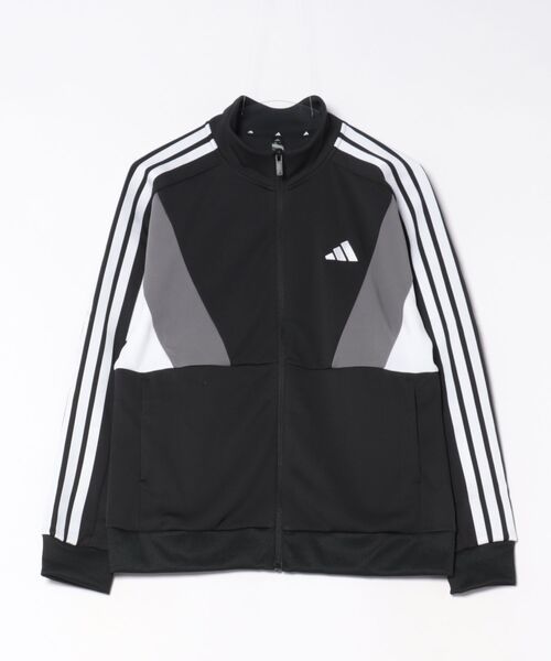 adidas(アディダス)の「adidas/アディダス トラックジャケット レディース UVカット W TEAM トラックトップ VX331(スウェット・レディース・ブラック×ホワイト・M/L)」の4枚目の写真