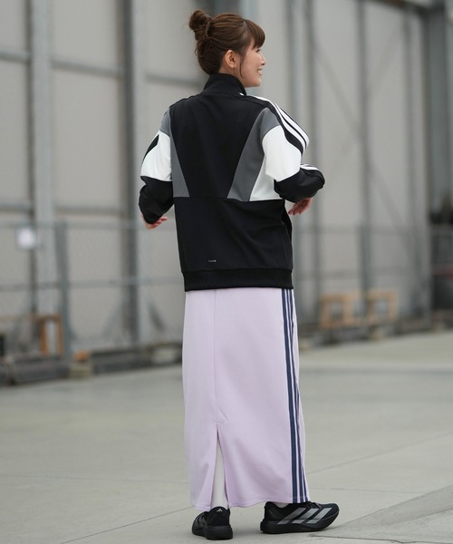 adidas(アディダス)の「adidas/アディダス トラックジャケット レディース UVカット W TEAM トラックトップ VX331(スウェット・レディース・ブラック×ホワイト・M/L)」の9枚目の写真