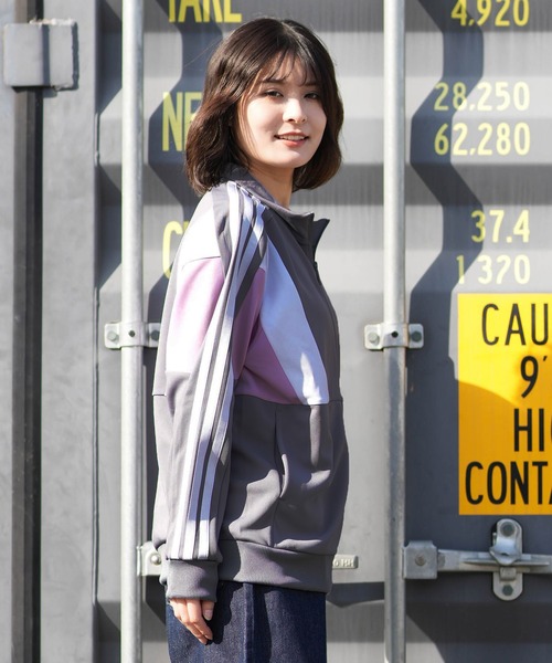 adidas(アディダス)の「adidas/アディダス トラックジャケット レディース UVカット W TEAM トラックトップ VX331(スウェット・レディース・ブラック×ホワイト・M/L)」の14枚目の写真