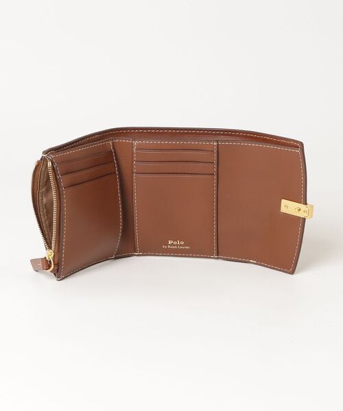Polo ID レザー コンパクト ウォレット（財布）｜POLO RALPH LAUREN