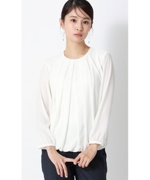 AOYAMA | 九分袖バルーンヘムブラウス｜通勤＆オフィス＆入卒＆セレモニー＆オケージョン｜(シャツ/ブラウス)