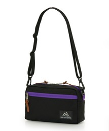 パデッドショルダーポーチM PADDED SHOULDER POUCH M ブラックXパープル