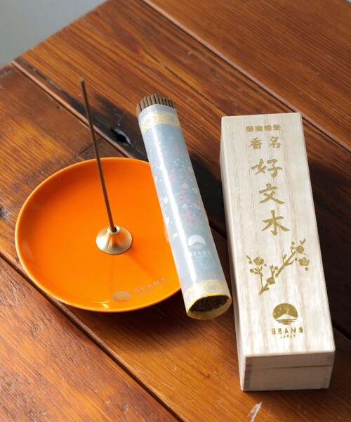 BEAMS JAPAN（ビームス　ジャパン）の「【別注】梅栄堂 / お香セット（ルームフレグランス/お香・レディース・オレンジ/ネイビー・ONE SIZE）」の3枚目の写真