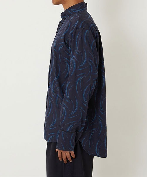 BLUE BLUE JAPAN（ブルーブルージャパン）の「メブキバッセン スリーピーシャツ（シャツ/ブラウス・メンズ・ダークネイビー・XL/S/M/L）」の3枚目の写真