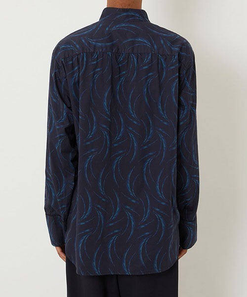 BLUE BLUE JAPAN（ブルーブルージャパン）の「メブキバッセン スリーピーシャツ（シャツ/ブラウス・メンズ・ダークネイビー・XL/S/M/L）」の4枚目の写真