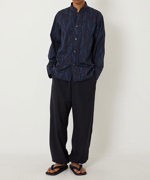 BLUE BLUE JAPAN（ブルーブルージャパン）の「メブキバッセン スリーピーシャツ（シャツ/ブラウス・メンズ・ダークネイビー・XL/S/M/L）」の8枚目の写真