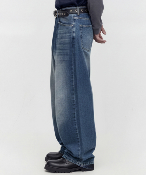 DWSE（ディーダブリューエスイー）の「ストラクチャーバルーンデニムパンツ（ブルー）（デニムパンツ・メンズ・その他・X-LARGE/SMALL/MEDIUM/LARGE）」の8枚目の写真