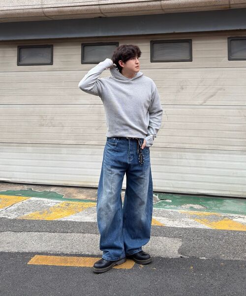DWSE（ディーダブリューエスイー）の「ストラクチャーバルーンデニムパンツ（ブルー）（デニムパンツ・メンズ・その他・X-LARGE/SMALL/MEDIUM/LARGE）」の4枚目の写真