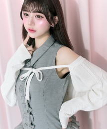 OLIVE des OLIVE | 【Belle Charme】Cable Knit Short Bolero(カーディガン/ボレロ)