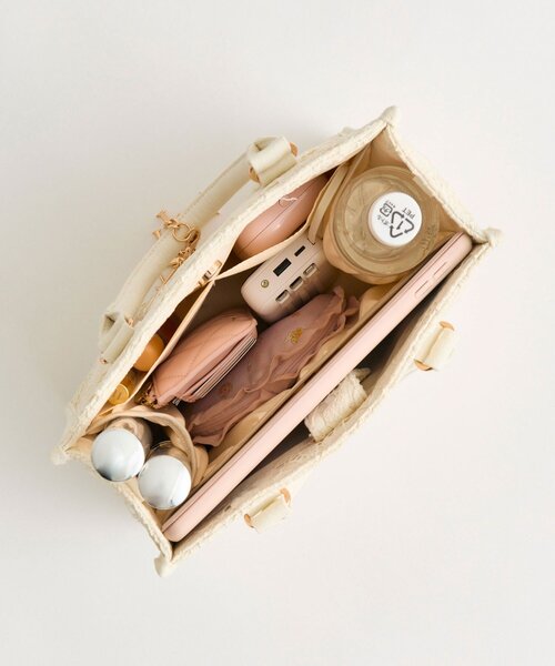 OLIVE des OLIVE（オリーブデオリーブ）の「Aimerianejoieレースミニトート（トートバッグ・レディース・グレー/ブラック/アイボリー・FREE）」の11枚目の写真