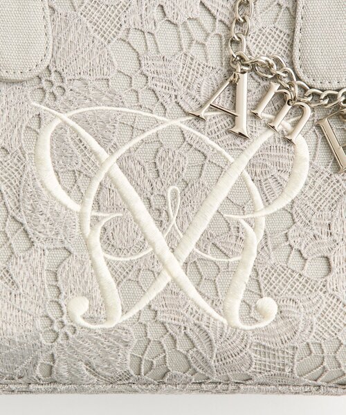 OLIVE des OLIVE（オリーブデオリーブ）の「Aimerianejoieレースミニトート（トートバッグ・レディース・グレー/ブラック/アイボリー・FREE）」の20枚目の写真