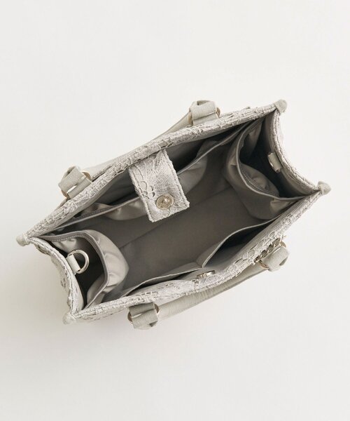 OLIVE des OLIVE（オリーブデオリーブ）の「Aimerianejoieレースミニトート（トートバッグ・レディース・グレー/ブラック/アイボリー・FREE）」の21枚目の写真