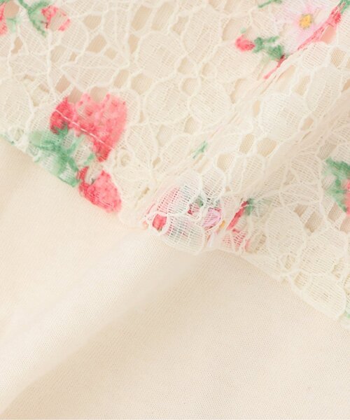 sense of wonder(センスオブワンダー)の「野イチゴレースショートオール【オーガニック】【日本製】(ロンパース・キッズ・ピンク/ホワイト系・70cm/80cm)」の8枚目の写真