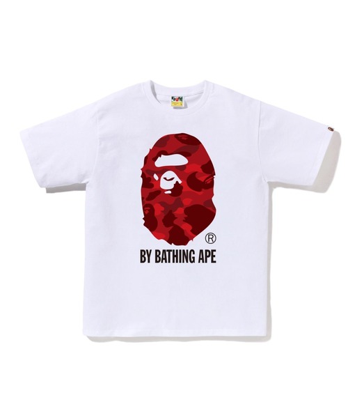 A BATHING APE(アベイシングエイプ)の「COLOR CAMO BY BATHING APE TEE(Tシャツ/カットソー・メンズ・ブラック×レッド/ホワイト×レッド/ブラック×ブルー/ブラック×パープル/ホワイト×ネイビー/ホワイト×パープル・MEDIUM/XX-LARGE/X-LARGE/SMALL/LARGE/XXX-LARGE)」の2枚目の写真